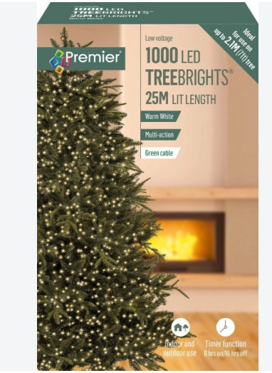 TreeBrights 1,000 LED Lights, Warm White