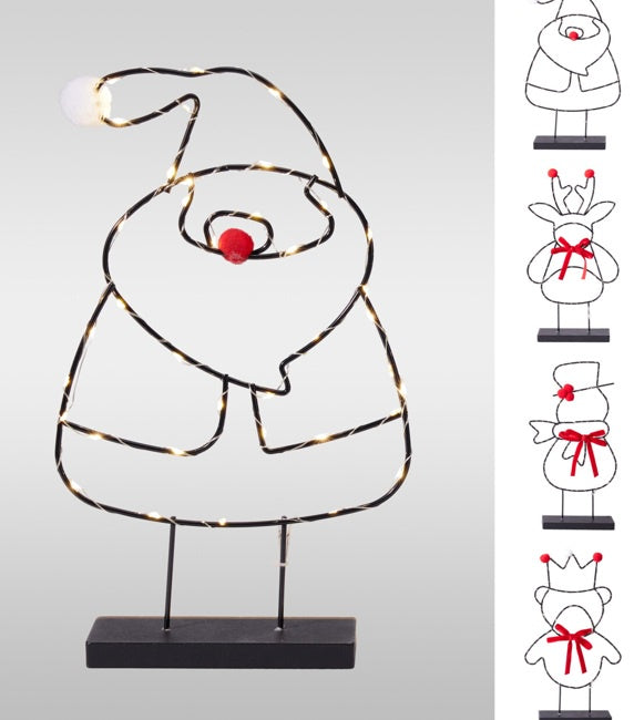 LED Wire Christmas Figure, 36cm