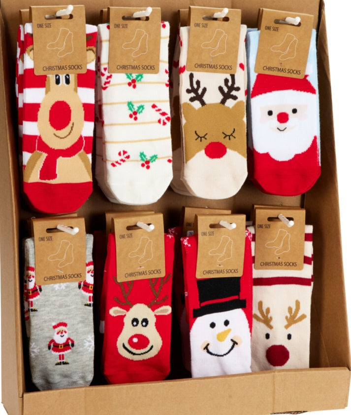 SOCKS XMAS MEN 8ASS DESIGN