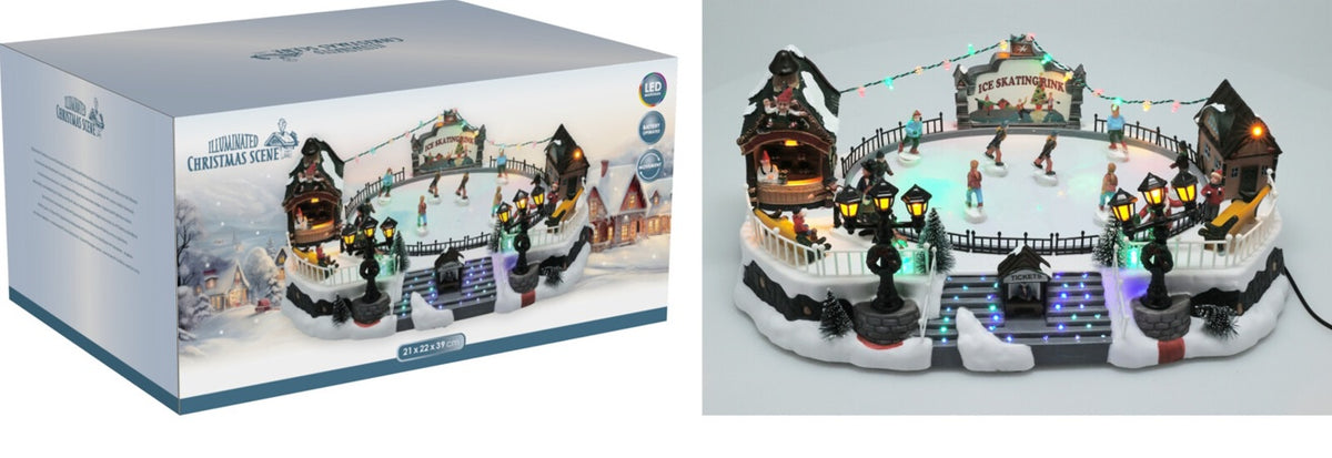 XMAS VILLAGE TREE LED 40CM