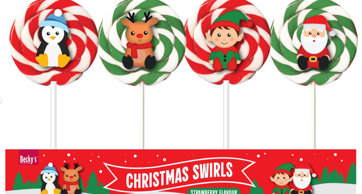 CHRISTMAS SWIRL LOLLIPOP 80 GR