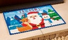 40 x 60cm Santa and Friends Washable Doormat