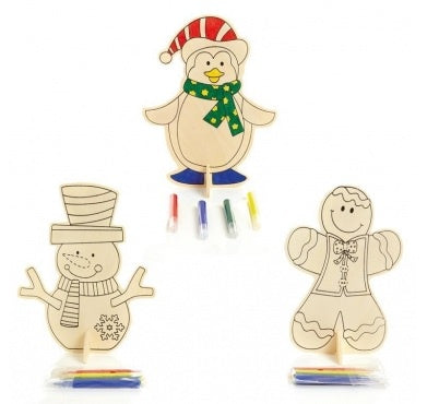 18cm Colour Your Own Ornament with 4 Pens