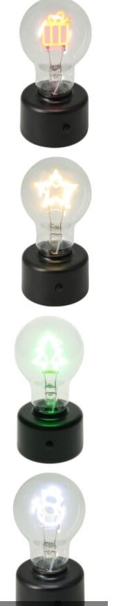 TABLE LAMP XMAS FILAMENT 4ASS