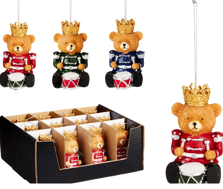 BEAR HANGINGDECO 7CM 3ASS CLR