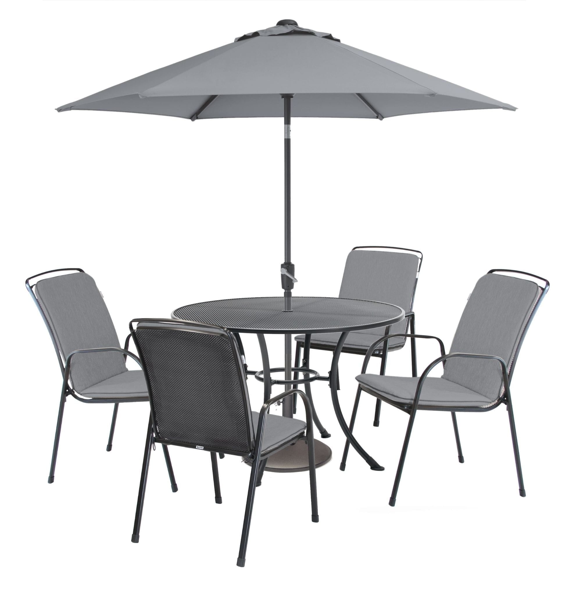 Kettler Garden Furniture - Savita 4 Seat Dining Set | Slate