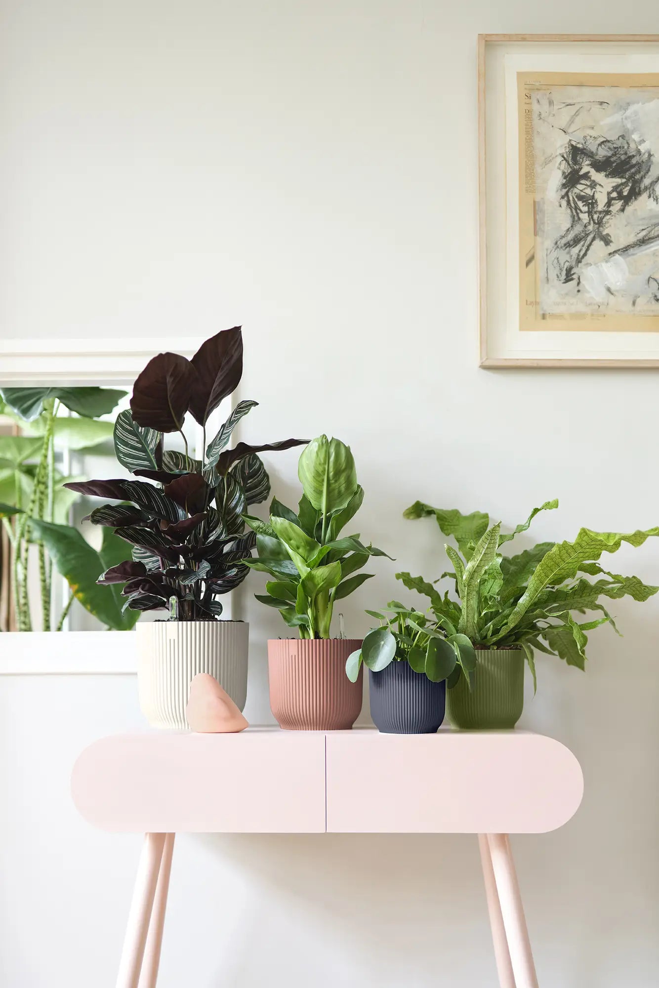 Vibes Fold Round 14cm Anthracite Pot by Elho