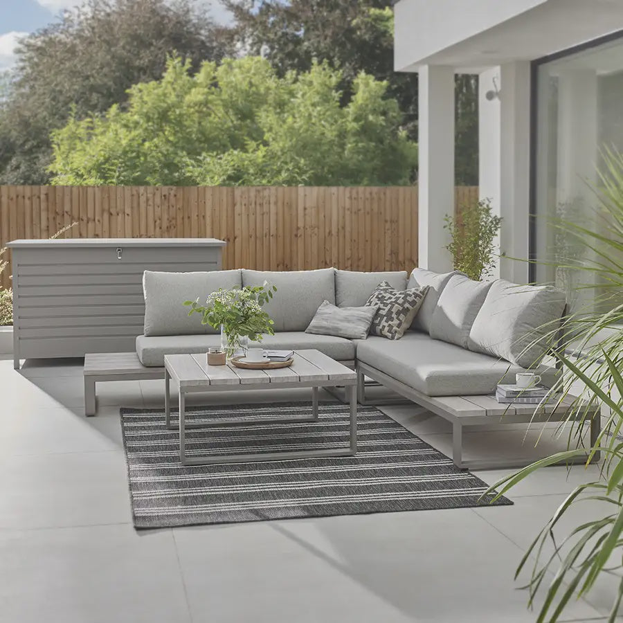 Kettler Marina Corner Lounge Casual Dining Set with Coffee Table