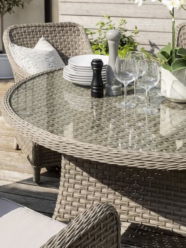 Kettler Garden Furniture - Charlbury Woven 6 Seater Garden Furniture Set