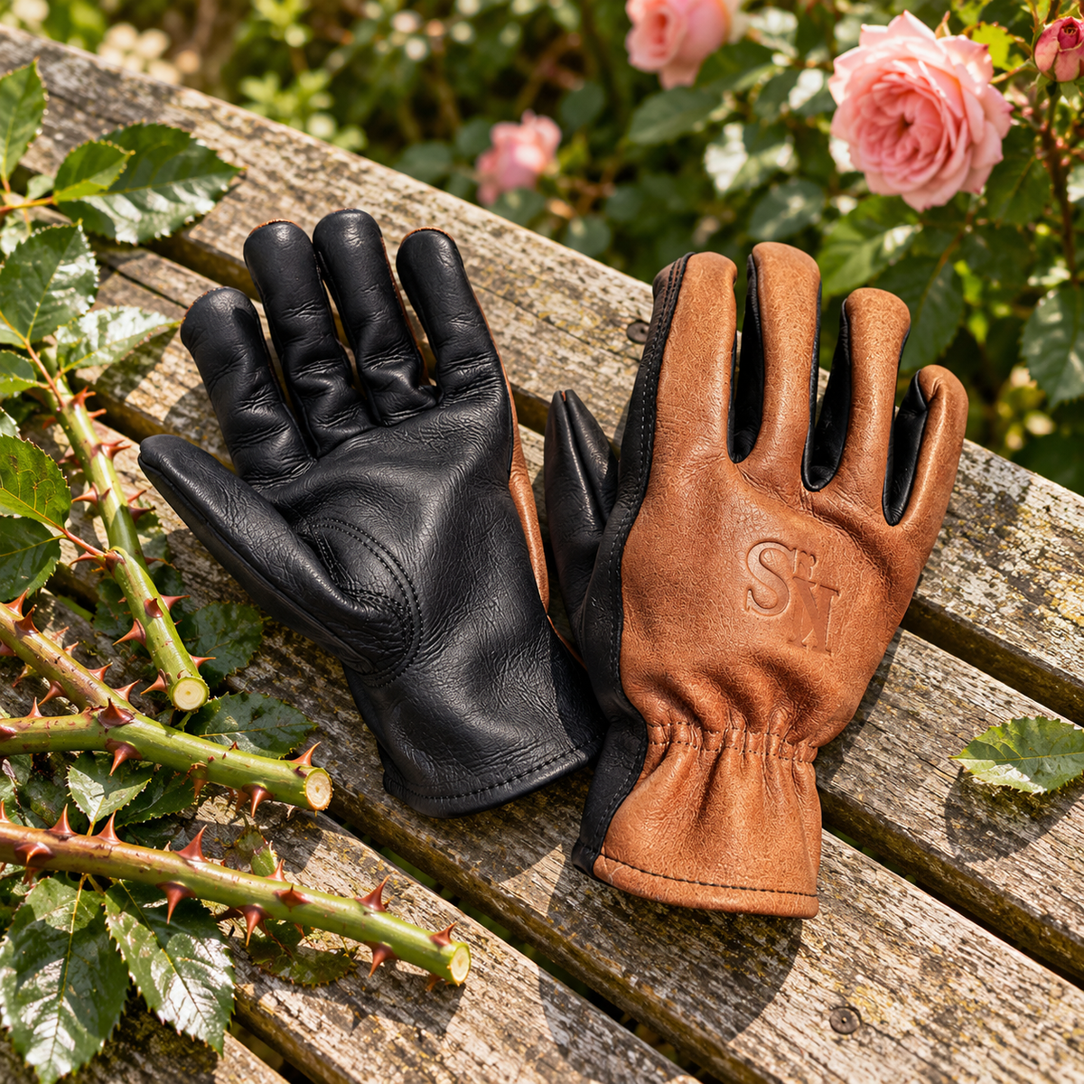 Kent &amp; Stowe Sure &amp; Soft Leather Gloves, Small