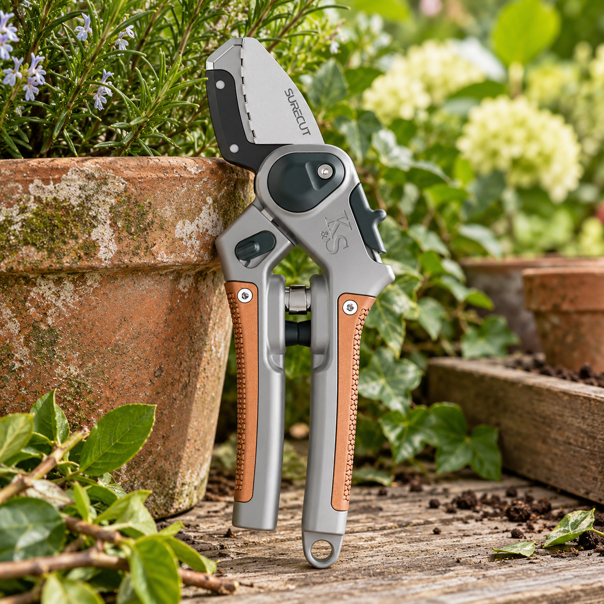 Kent &amp; Stowe SureCut Hard Wood Lite Secateurs