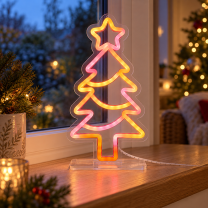 Neon Christmas Tree Light, 30cm