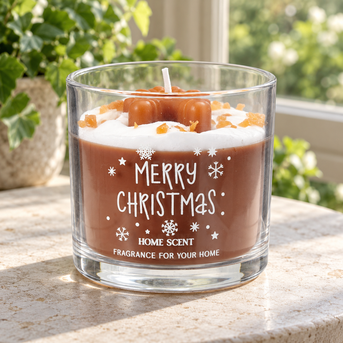 Christmas Scented Candle in Glass