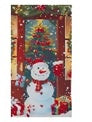 90cm x 1.8m Snowman with Present Hanging Door Cover