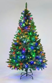 Alaskan Pine Green Multi Colour Tree 6FT Shatchi