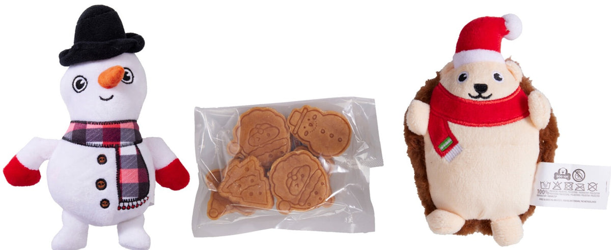 Christmas Dog Toy &amp; Treat Gift House