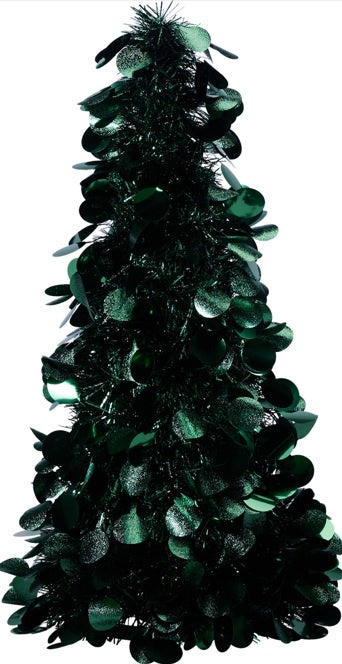 TREE TINSEL 46CM GREEN