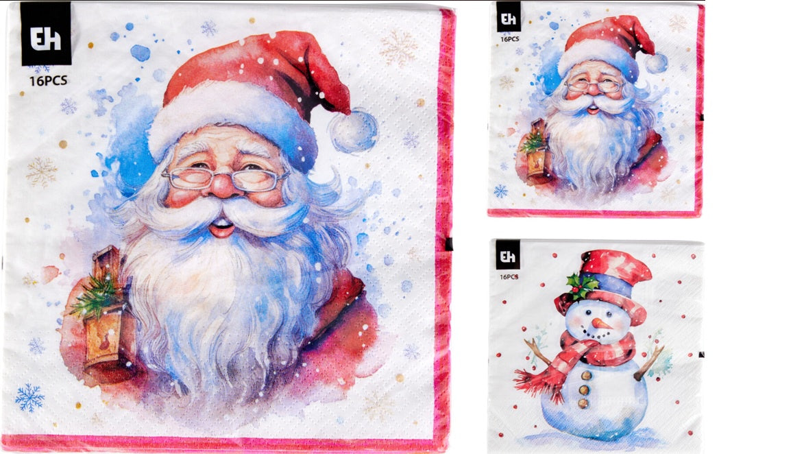 NAPKINS 33X33CM 16PCS 2ASS