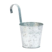 FLOWERPOT ZINC FINISH WTH HOOK