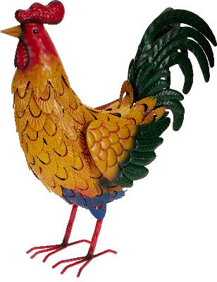 Metal Garden Cockerel Decoration, 45cm