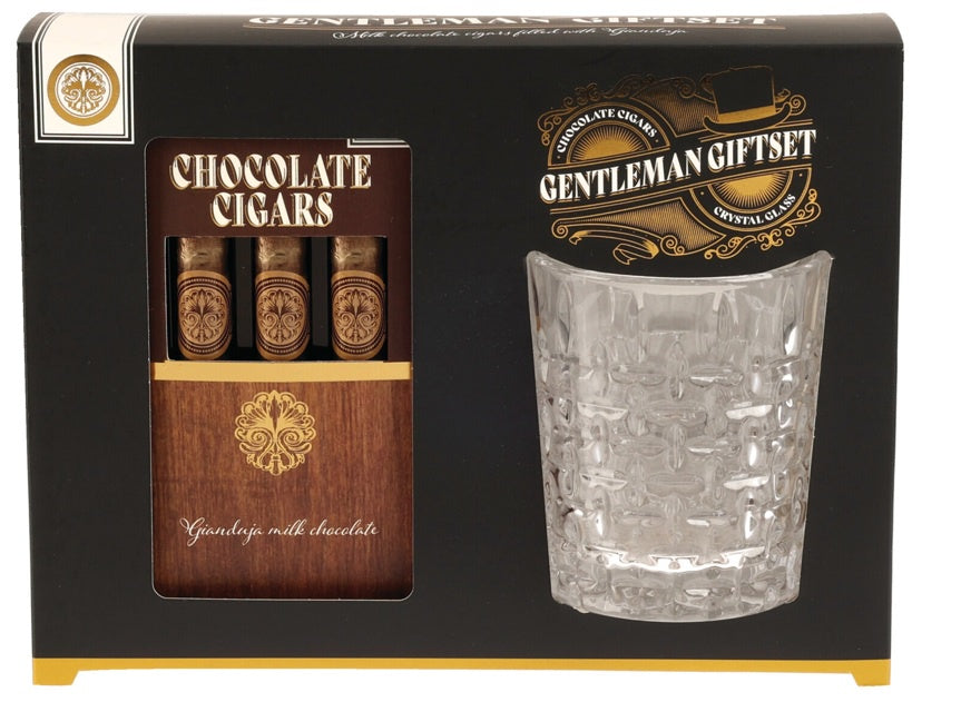 WHISKEY GLASS CHOCOLATE CIGAR