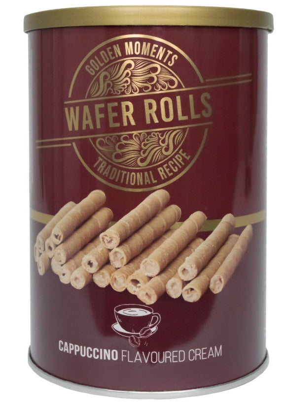 WAFER ROLLS CAPPUCCINO FLAVOUR