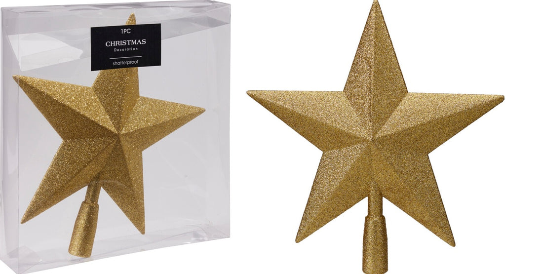 TREE TOP STAR 28CM GOLD