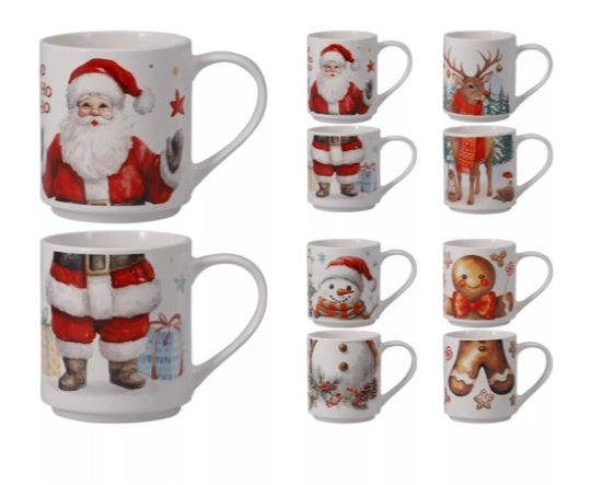 MUG PORCELAIN 265ML 2PCS 4ASS
