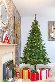 Alaskan Pine Green Warm White Tree 5FT Shatchish