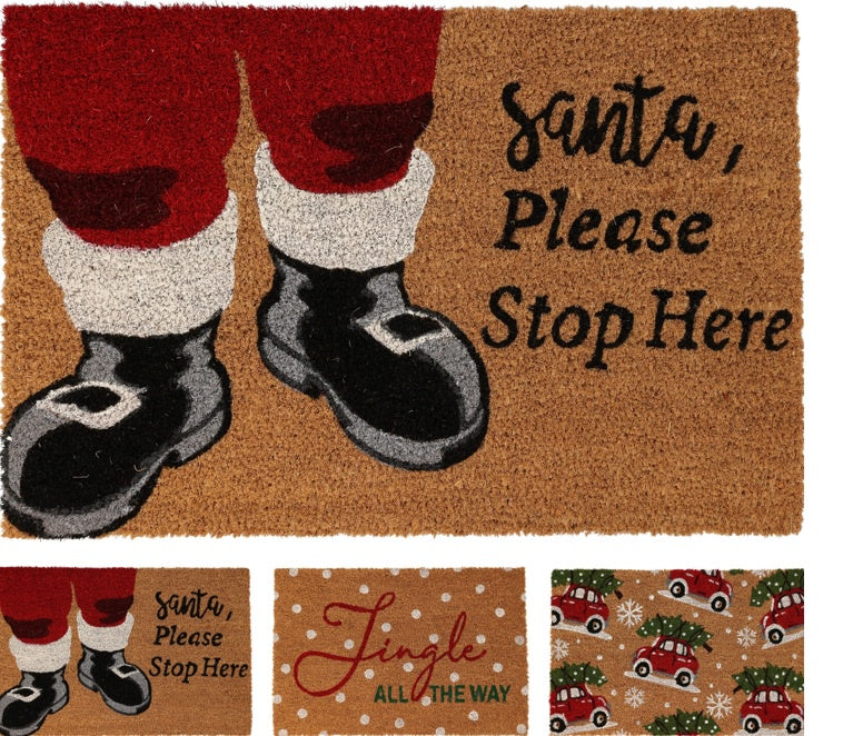 DOORMAT 3ASS XMAS DESIGN