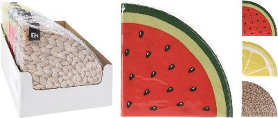 NAPKINS ROUND DIA 32CM SET 12P