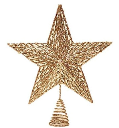 Gold Glitter Star Tree Topper, 30cm