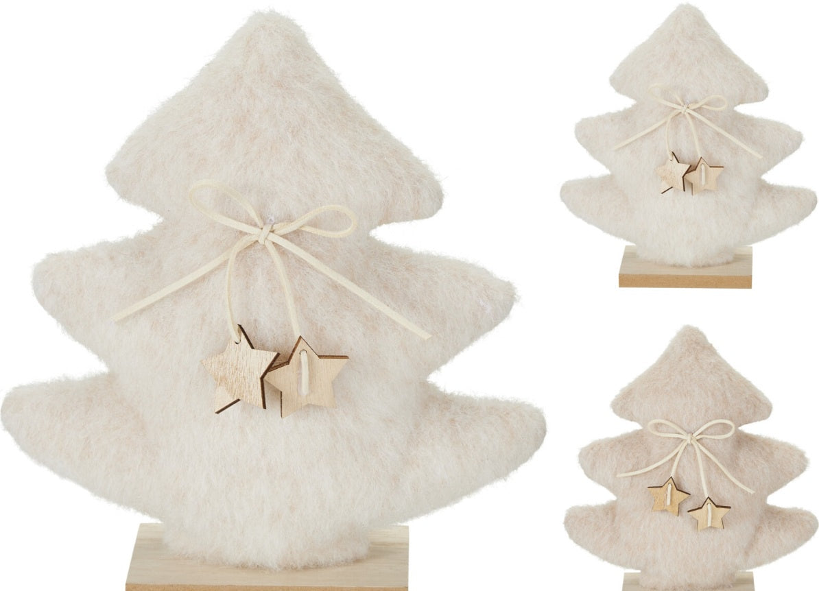 XMAS TREE PLUSH 23CM 2ASS CLR