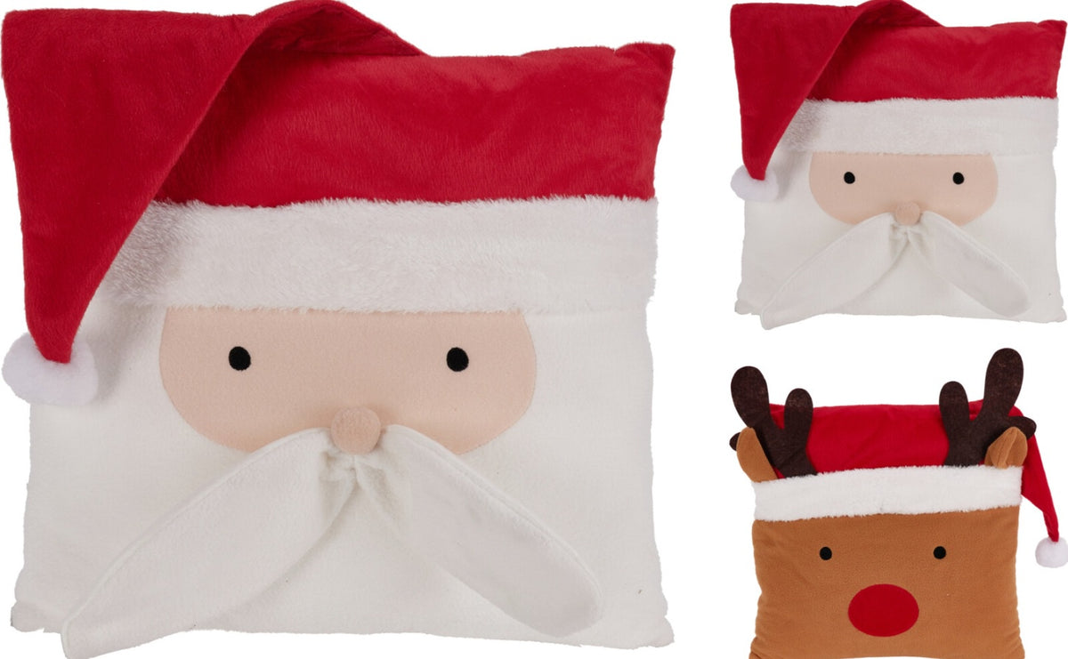 Christmas Character Cushion, Assorted Designs