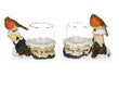 13cm Robin Tea Light Holder 2 Asst