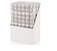 60mm 10pc White Shatterproof Baubles