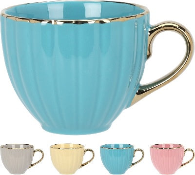 MUG 400ML PORCELAIN 4ASS CLR