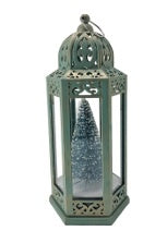 30cm B/O LED Lantern / Green Tree