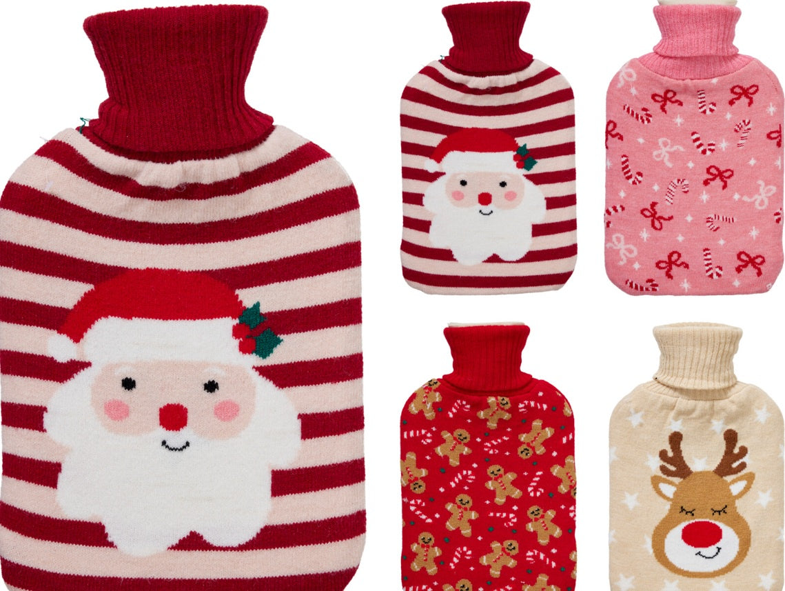 HOT WATER BOTTLE 33X19CM 4ASS