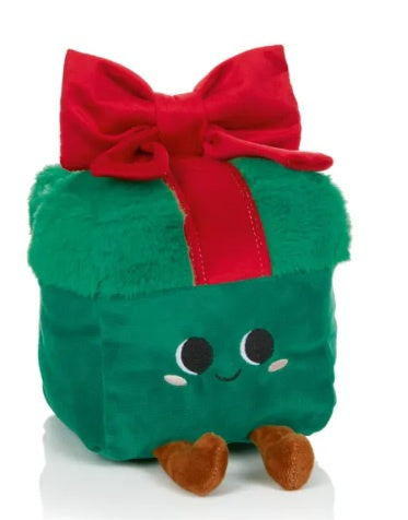 Plush Christmas Present with Bow - Door Stop