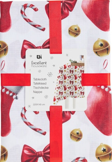 TABLE CLOTH 145X220CM XMAS