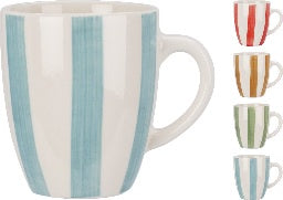 MUG STONEWARE GRES 4 ASS CLRS