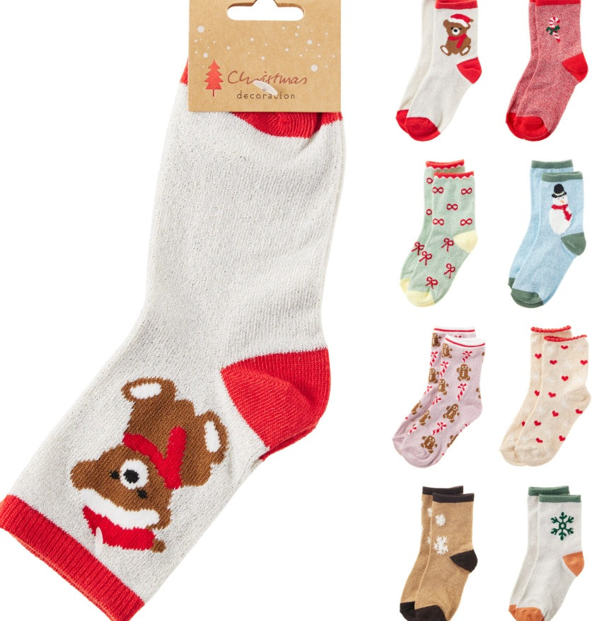 SOCKS XMAS KIDS 8ASS DESIGN