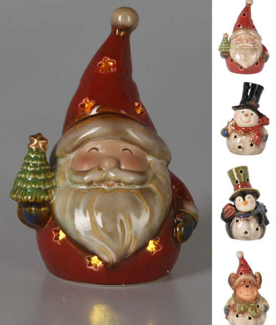 XMAS FIGURE WITH LED 12X9X17CM