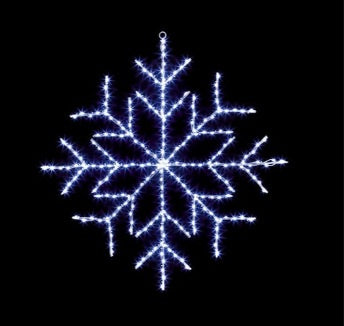 FlexiBrights Twinkling Snowflake, 250 Cool White LEDs 76 x 76cm