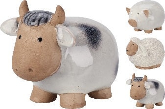 FARM ANNIMALS 11X16X11CM 3ASS