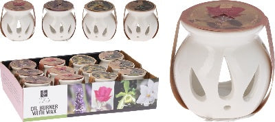 OIL BURNER WITH SCENTED WAX
