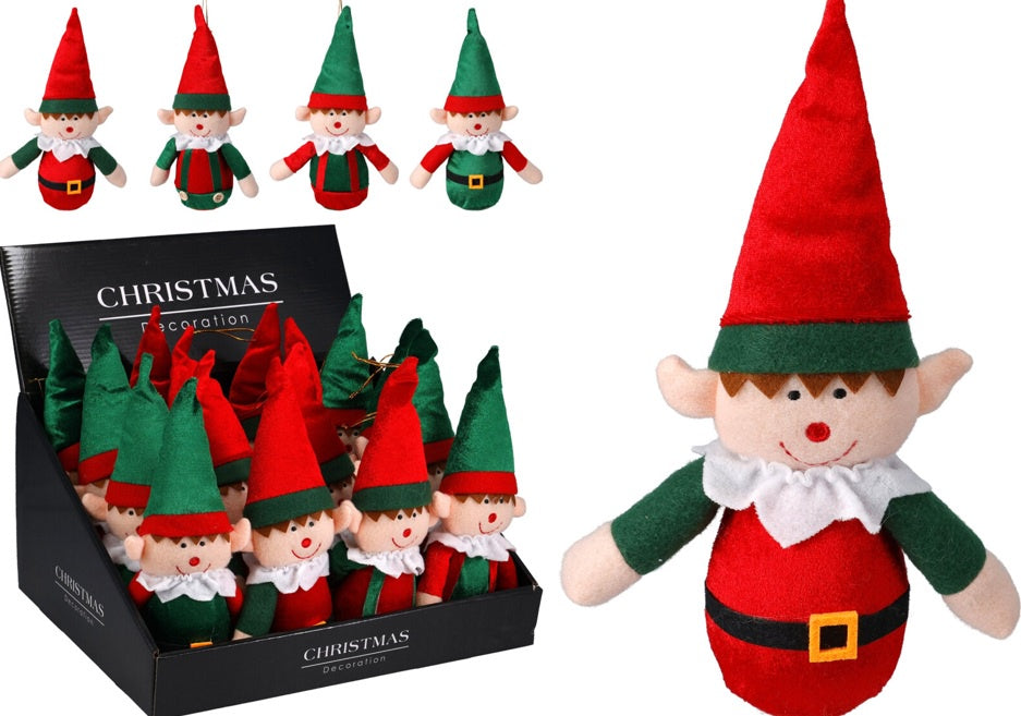 ELF HANGING DECO 24CM 4ASS