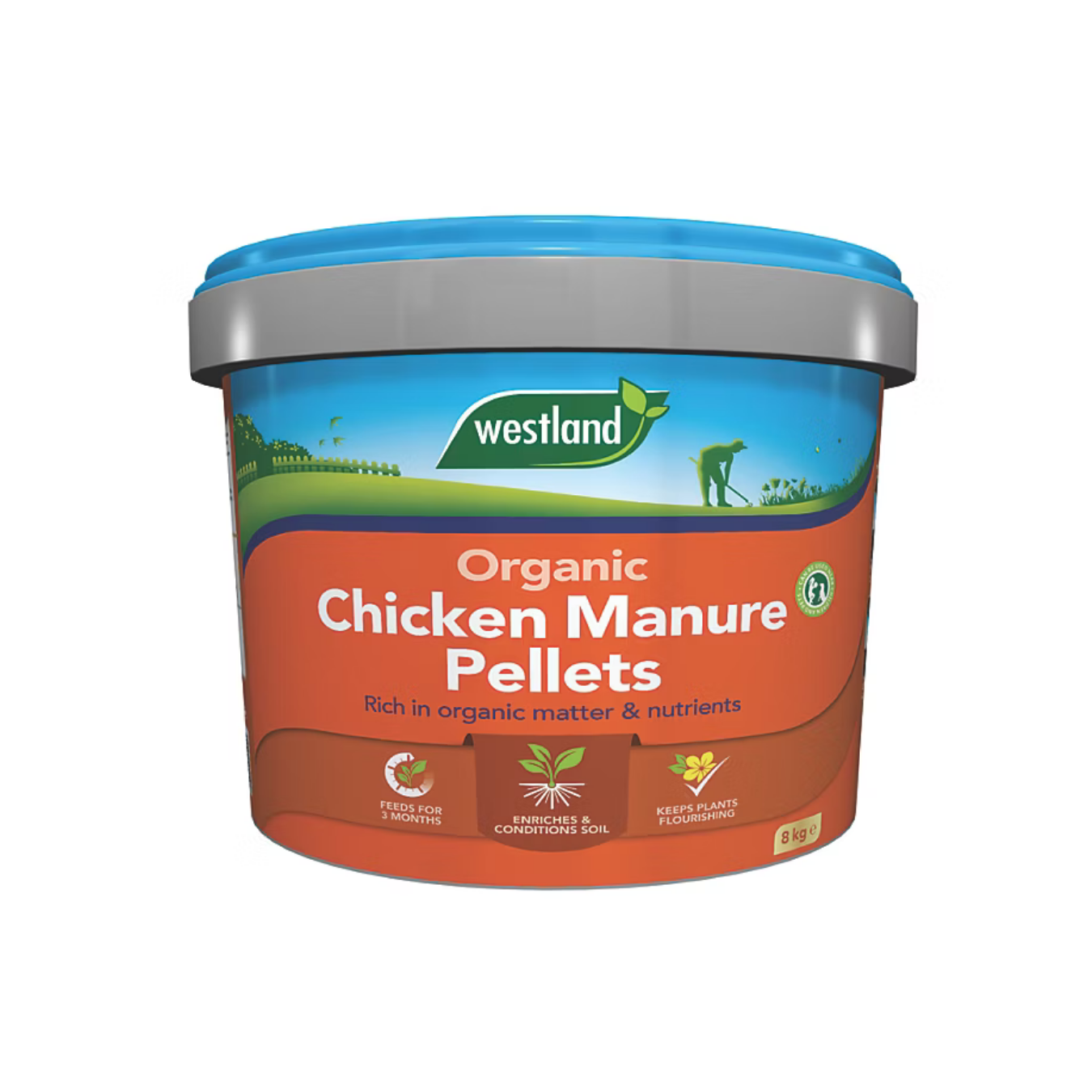 Westland Organic Chicken Manure Pellets (8kg Tub)
