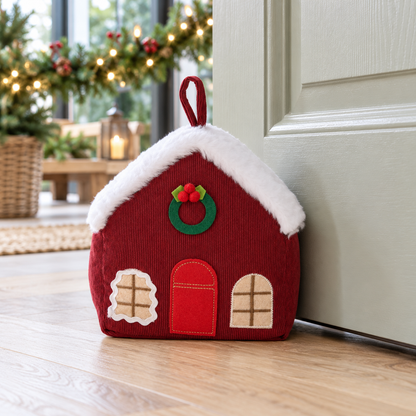 Christmas House Doorstop, Assorted